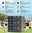 48V 100Ah LiFePO4 Battery Module with LCD Display for Home Solar Energy Storage System