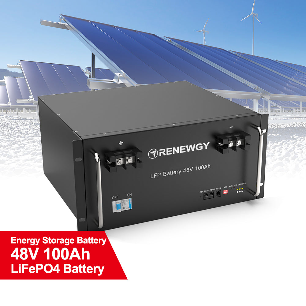 48V LiFePO4 Battery Module with High Capacity 100Ah Solar Energy Storage System