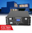 51.2V LiFePO4 Modular Battery 150Ah with LCD Display for Home Energy Storage System