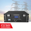 Modular LiFePO4 Battery 51.2V 200Ah with LCD Display for Solar Energy Storage Solution